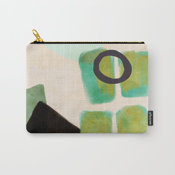 abstract organic shape pastel summer 1 Carry All Pouch Gallery Image 1