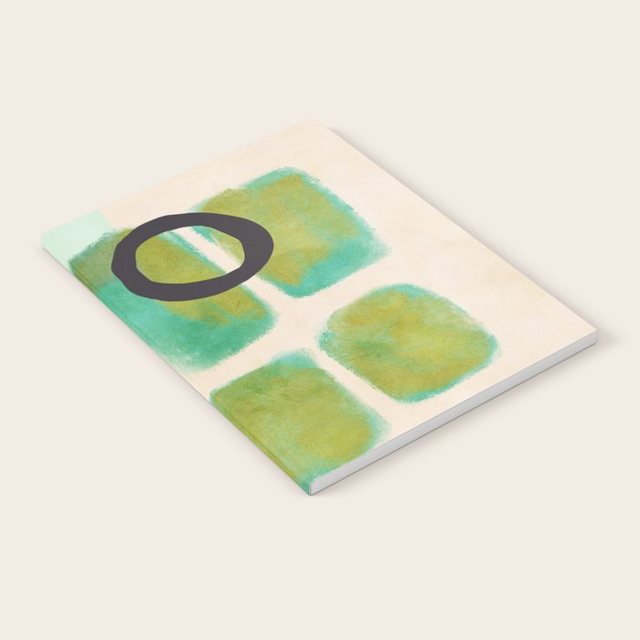 abstract organic shape pastel summer 1 Notebook Gallery Image 2