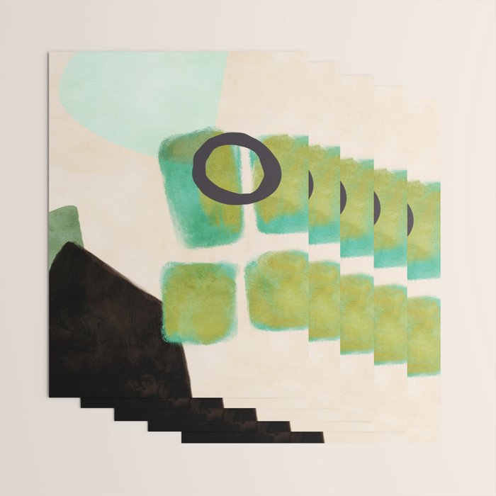 abstract organic shape pastel summer 1 Wrapping Paper Gallery Image 3