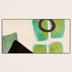 abstract organic shape pastel summer 1 Desk Mat Gallery Image 3