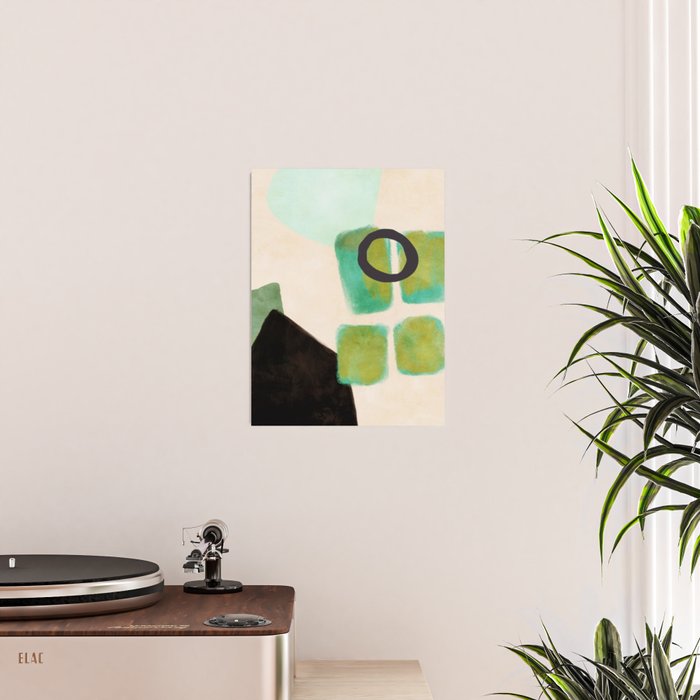 abstract organic shape pastel summer 1 Poster Gallery Image 2