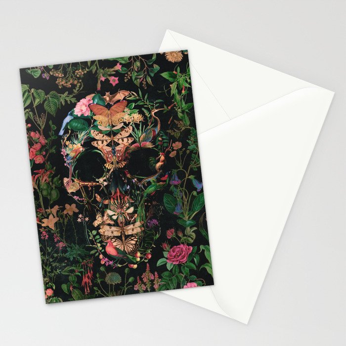 Papilion Skull Stationery Card Gallery Image 2