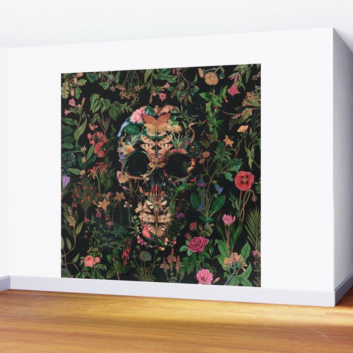 Papilion Skull Wall Mural Gallery Image 2