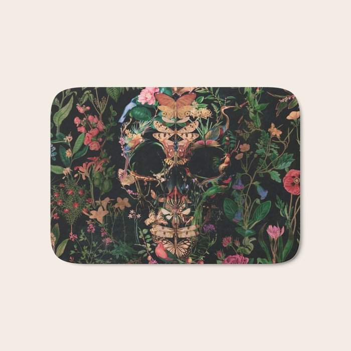Papilion Skull Bath Mat Gallery Image 1
