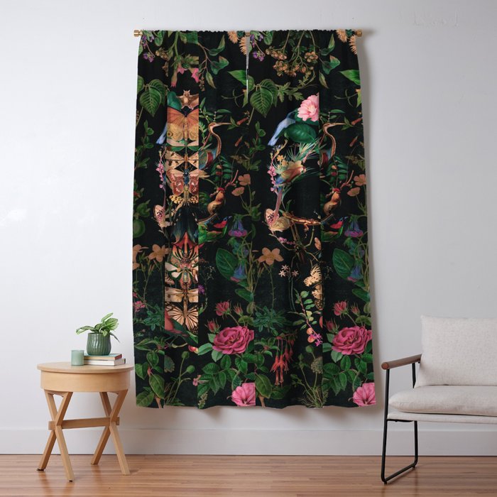 Papilion Skull Window Curtain Gallery Image 1