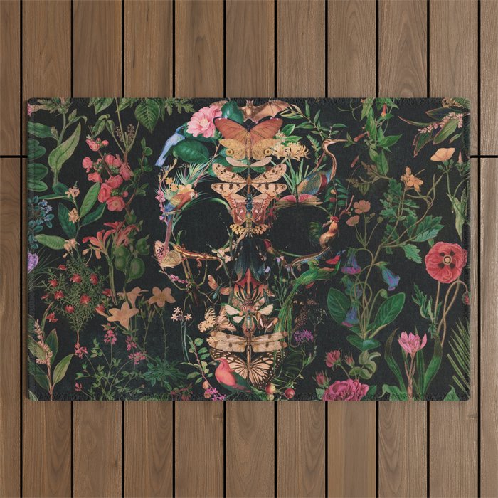 Papilion Skull Outdoor Rug Gallery Image 1