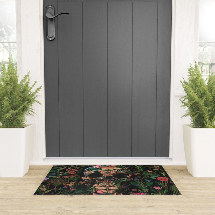Papilion Skull Welcome Mat Gallery Image 3