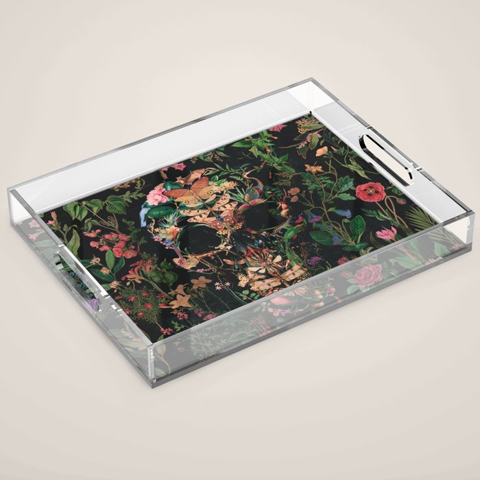 Papilion Skull Acrylic Tray Gallery Image 1