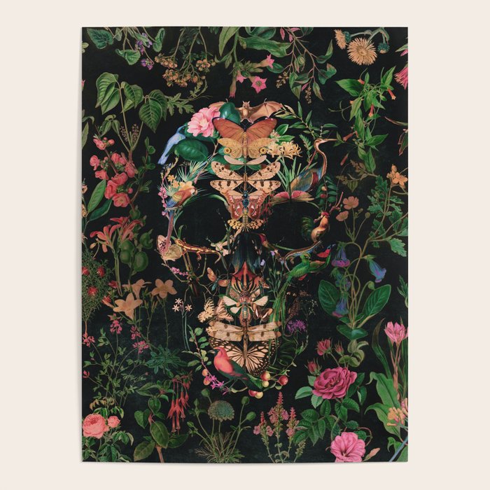 Papilion Skull Poster Gallery Image 4