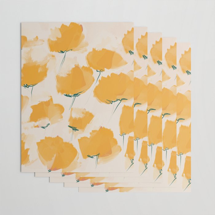 The Yellow Flowers Wrapping Paper Gallery Image 3