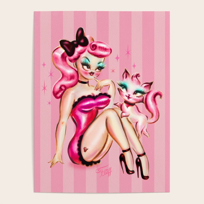 Smitten Kitten Pinup Doll Poster Gallery Image 4