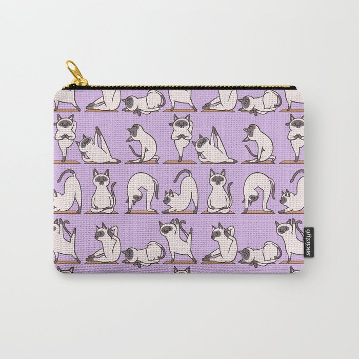 Siamese Cat Yoga Carry All Pouch Gallery Image 1