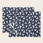 SHARK TEETH PATTERN-navy blue Placemat Gallery Image 1