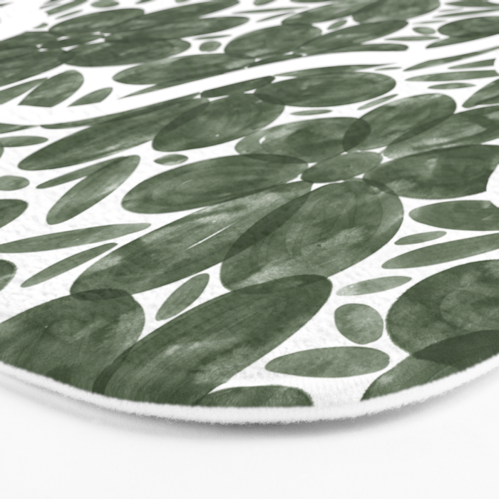 Green Petals Oasis Motif Bath Mat Gallery Image 3