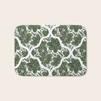 Green Petals Oasis Motif Bath Mat Gallery Image 1