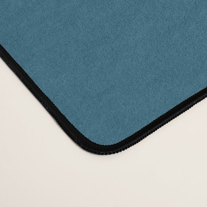Mid Century Modern Retro Abstract Pattern Orange Blue Mustard Desk Mat Gallery Image 4