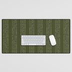 Lines #5 (Olive Green) Desk Mat Gallery Image 1