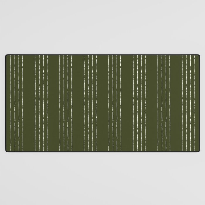 Lines #5 (Olive Green) Desk Mat Gallery Image 3