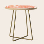 Funky Fern: Orange Peach Edition Side Table Gallery Image 1
