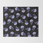 Moon jelly Throw Blanket Gallery Image 2