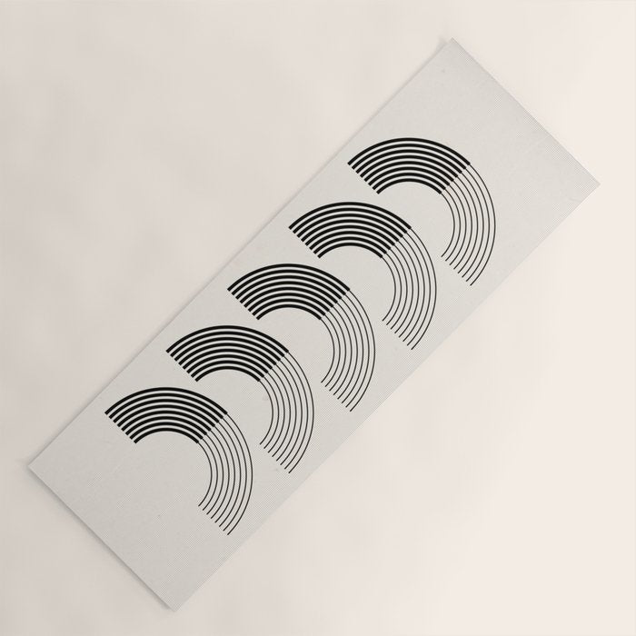 Black Rainbows Yoga Mat Gallery Image 1