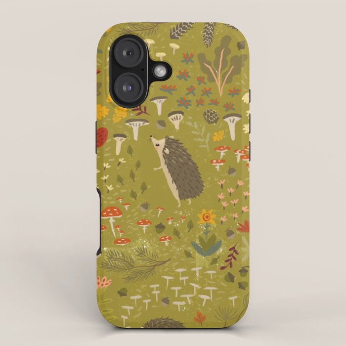 Hedgehog Meadow iPhone Case Gallery Image 1