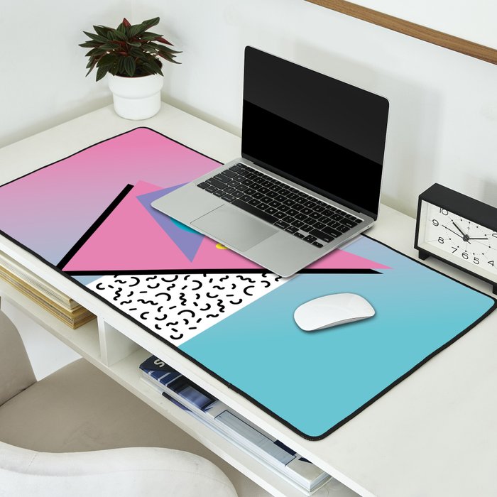 Memphis pattern 91 - 80s / 90s Retro Desk Mat Gallery Image 2