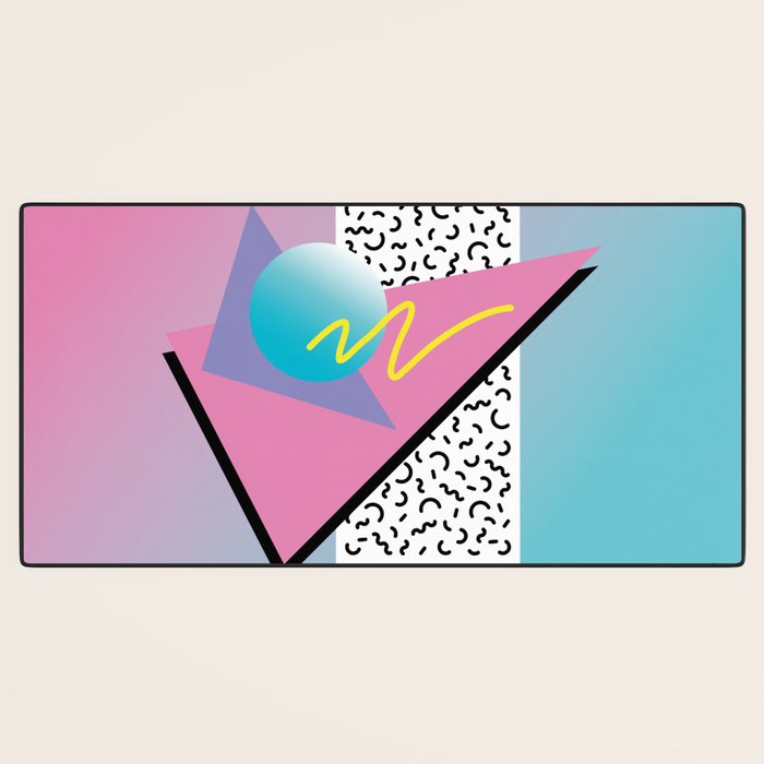 Memphis pattern 91 - 80s / 90s Retro Desk Mat Gallery Image 3