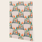 Quirky retro palm trees Wallpaper Gallery Image 2