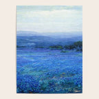 Bluebonnet Panoramic Landscape in Twilight painting by Robert Julian Onderdonk Poster Gallery Image 4