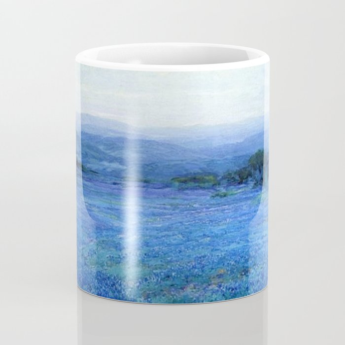 Bluebonnet Panoramic Landscape in Twilight painting by Robert Julian Onderdonk Coffee Mug Gallery Image 4