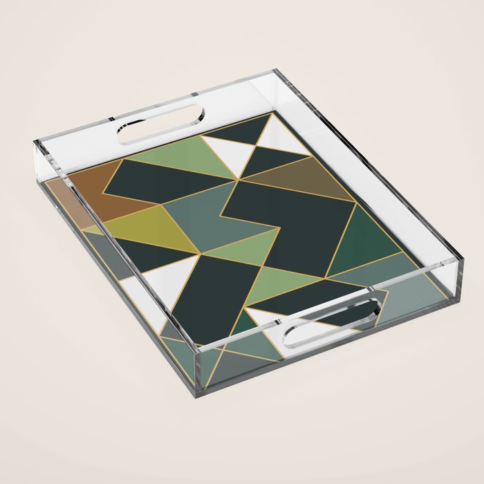 Deco Geometric 02 Acrylic Tray Gallery Image 1