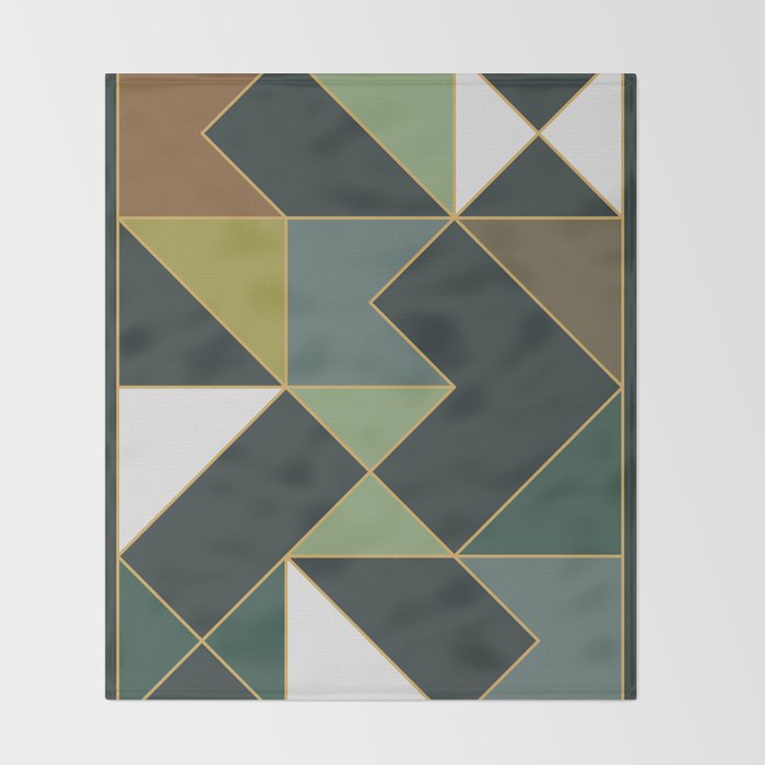 Deco Geometric 02 Throw Blanket Gallery Image 2