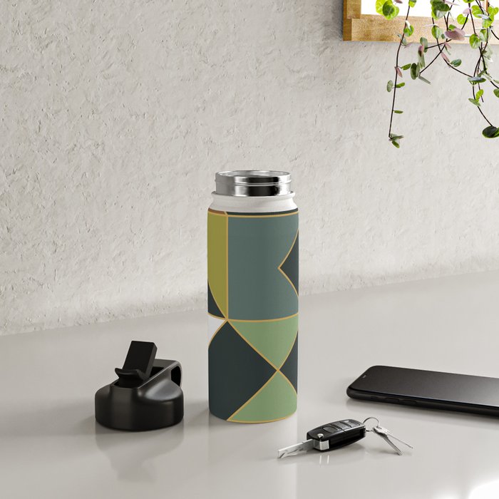 Deco Geometric 02 Water Bottle Gallery Image 4