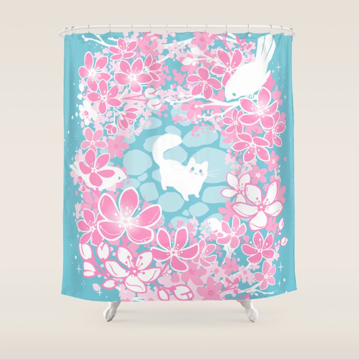 Spring Greeting Shower Curtain Gallery Image 1