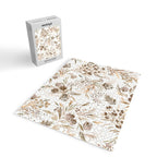 Festive floral Botanical watercolor Rustic gold Jigsaw Puzzle Gallery Image 2