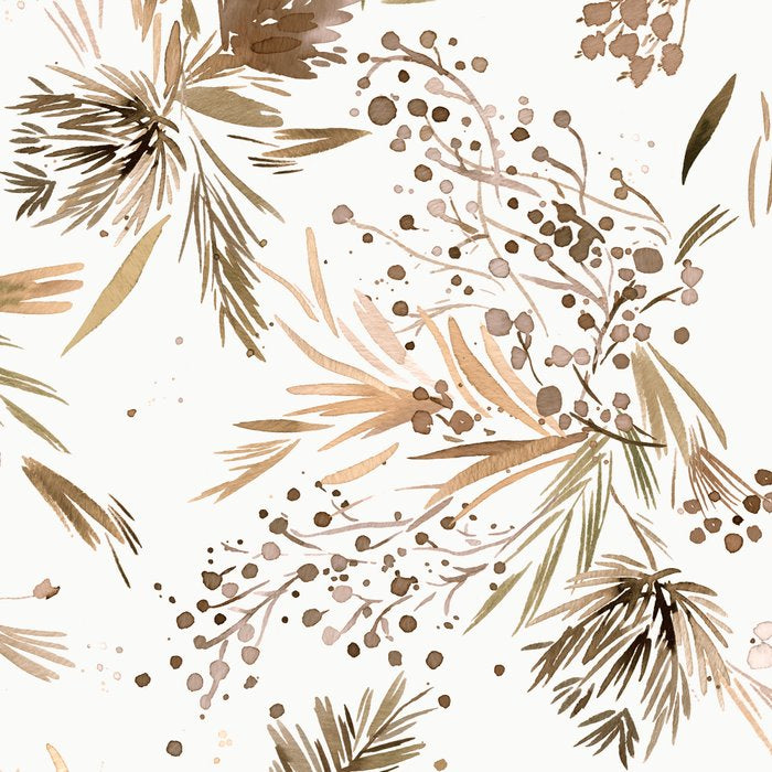 Festive floral Botanical watercolor Rustic gold Coffee Mug Gallery Image 2
