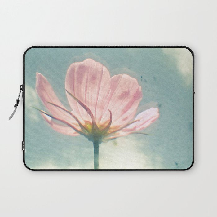 Pink Cosmos Laptop Sleeve Gallery Image 1