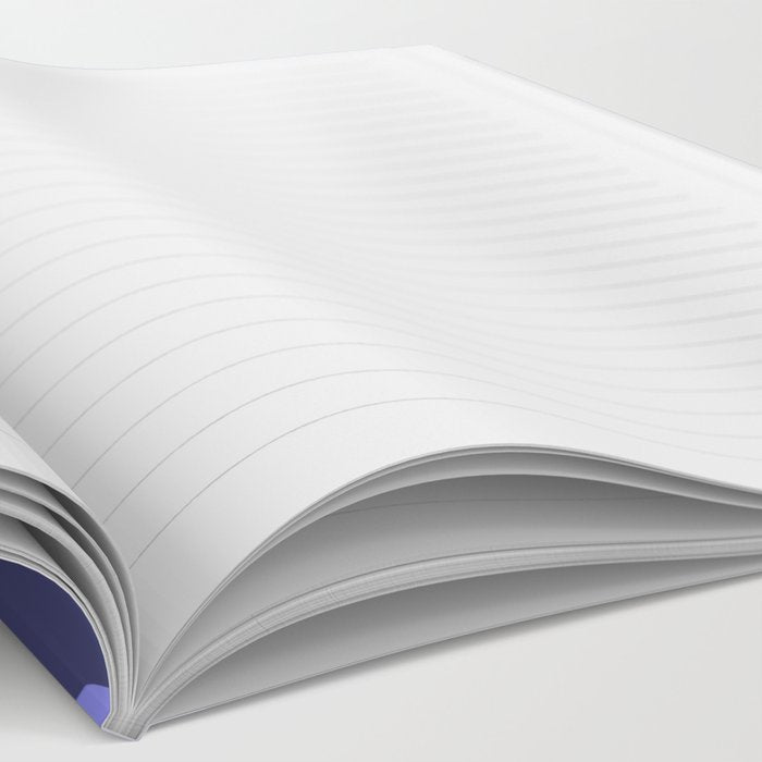 Mod Swirl Retro Abstract Pattern in Periwinkle Purple Tones Notebook Gallery Image 2