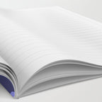 Mod Swirl Retro Abstract Pattern in Periwinkle Purple Tones Notebook Gallery Image 2