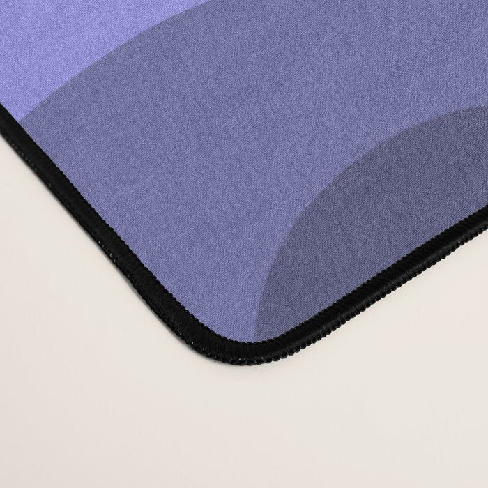 Mod Swirl Retro Abstract Pattern in Periwinkle Purple Tones Desk Mat Gallery Image 4