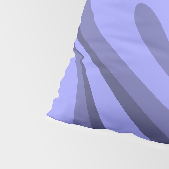 Mod Swirl Retro Abstract Pattern in Periwinkle Purple Tones Pillow Sham Gallery Image 4
