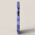 Mod Swirl Retro Abstract Pattern in Periwinkle Purple Tones iPhone Case Gallery Image 2
