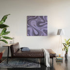Mod Swirl Retro Abstract Pattern in Periwinkle Purple Tones Wood Wall Art Gallery Image 2