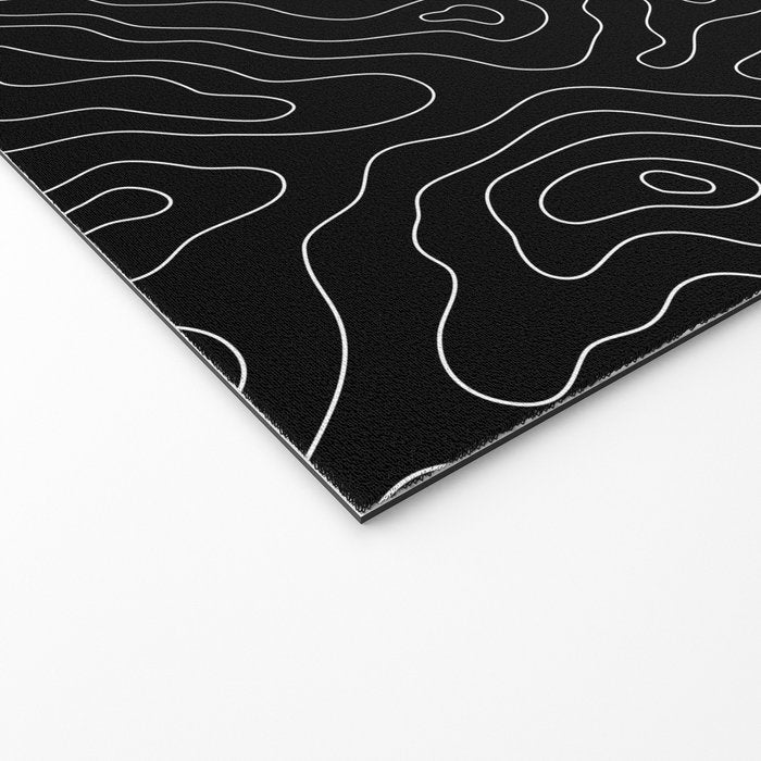 Abstract topography map line art pattern Welcome Mat Gallery Image 2