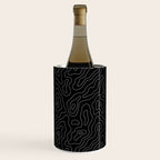 Abstract topography map line art pattern Wine Chiller Gallery Image 2