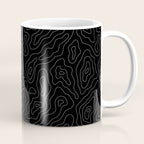 Abstract topography map line art pattern Coffee Mug Gallery Image 1