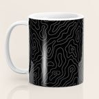 Abstract topography map line art pattern Coffee Mug Gallery Image 3