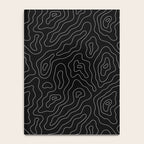 Abstract topography map line art pattern Notebook Gallery Image 4