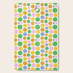 Colorful polka dot circle cartoon pattern Cutting Board Gallery Image 1